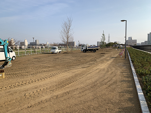 浅香山緑道整備工事着工前｜桑和