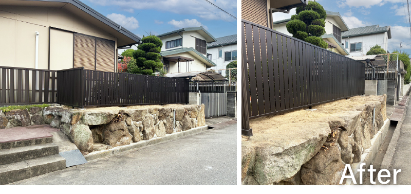 フェンスBefore-After｜桑和スタッフブログ